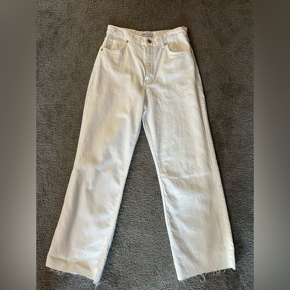 Zara Wide Leg Jeans - White